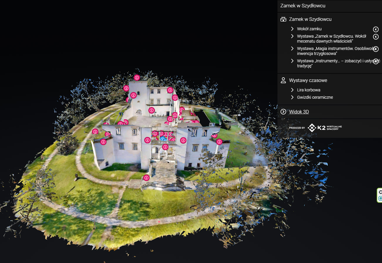 Wirtualny spacer po Zamku w Szydłowcu