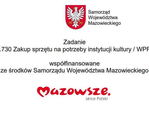Zakup sprzętu na potrzeby instytucji kultury