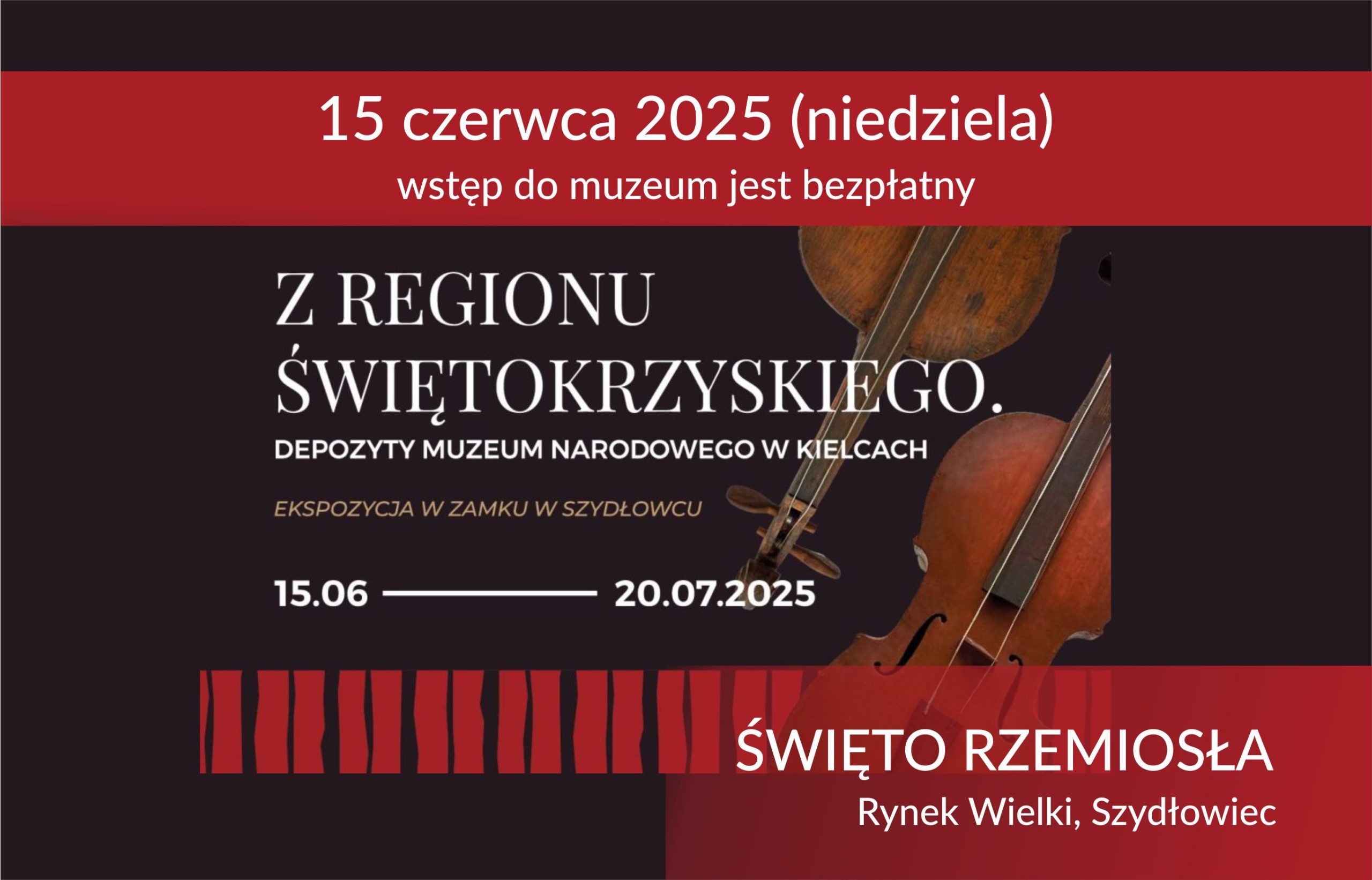 Grafika, Informuje o bezpłatnym wstępie do muzeum 15 czerwca.