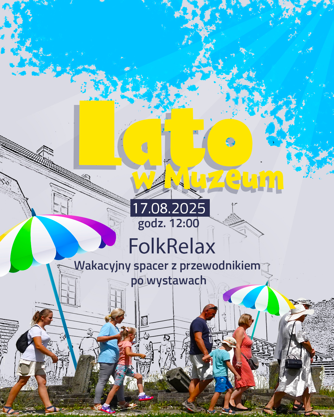 wydarzenie_folkrelax_2 Plakat wydarzenia Lato w muzeum: FolkRelax - spacer z przewodnikiem po wystawach.