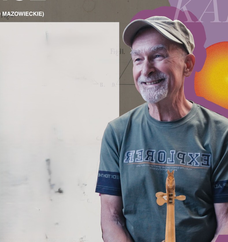 staśkiewicz Zdjęcie. Mężczyzna w zielonkawej koszulce z krótkim rękawem, na głowie czapka z daszkiem.